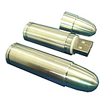 Promotional Custom Shaped USB Flash Drive - BULLET