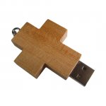 Promotional USB Flash Drive - Wood - CROSS