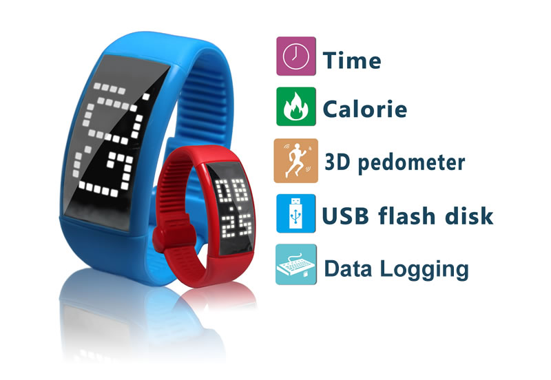 i dag bassin Alert Fitness Tracker Smart Watch USB Flash Drive, PromoKeychain.com