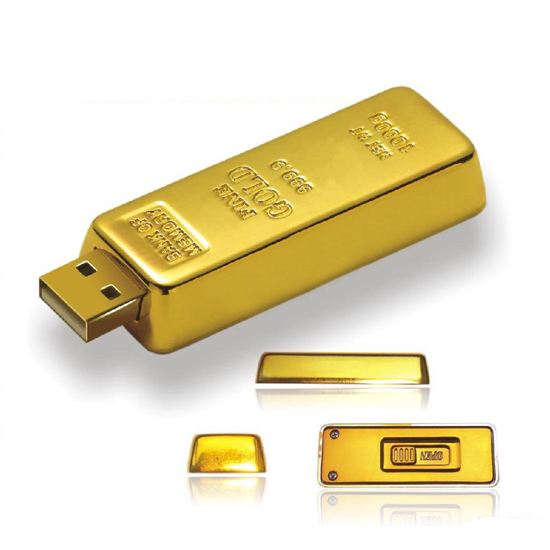Bullion Gold Bar Pen USB 2.0 Flash Drives Memory Stick 8/16/32/64/128/256/ 512GB 