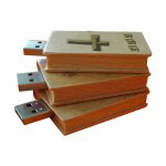 Promotional USB Flash Drive - Wood - BOOK