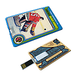 HOCKEY CARD - Full Colour Custom USB Flash Drive